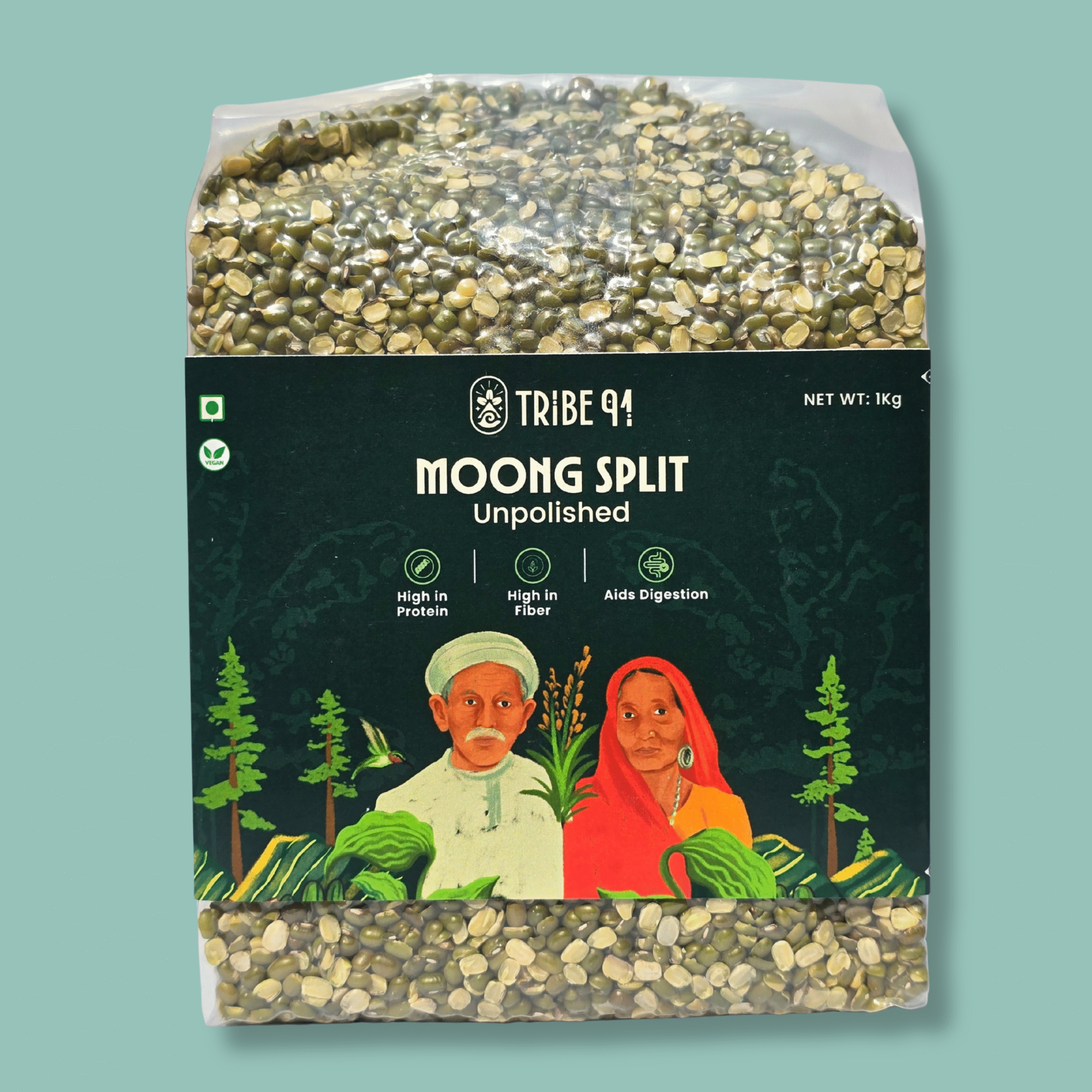 Unpolished Moong Split (Chilka Dal)